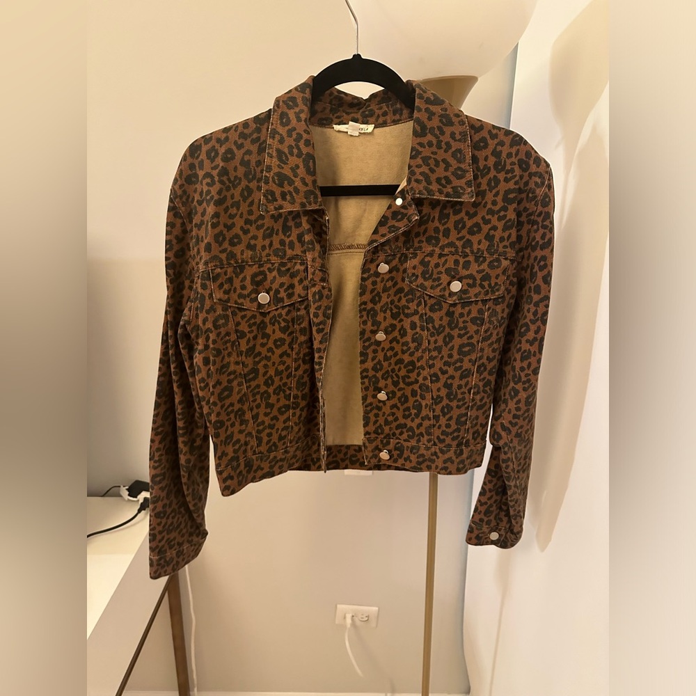 COTTON CANDY LA CHEETAH JEAN JACKET